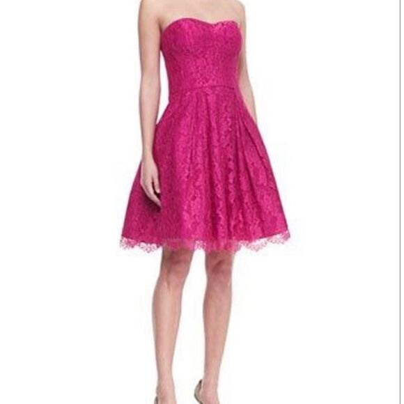 Milly Pink Ava Sweetheart Cocktail Dress in size 4 - Picture 1 of 13
